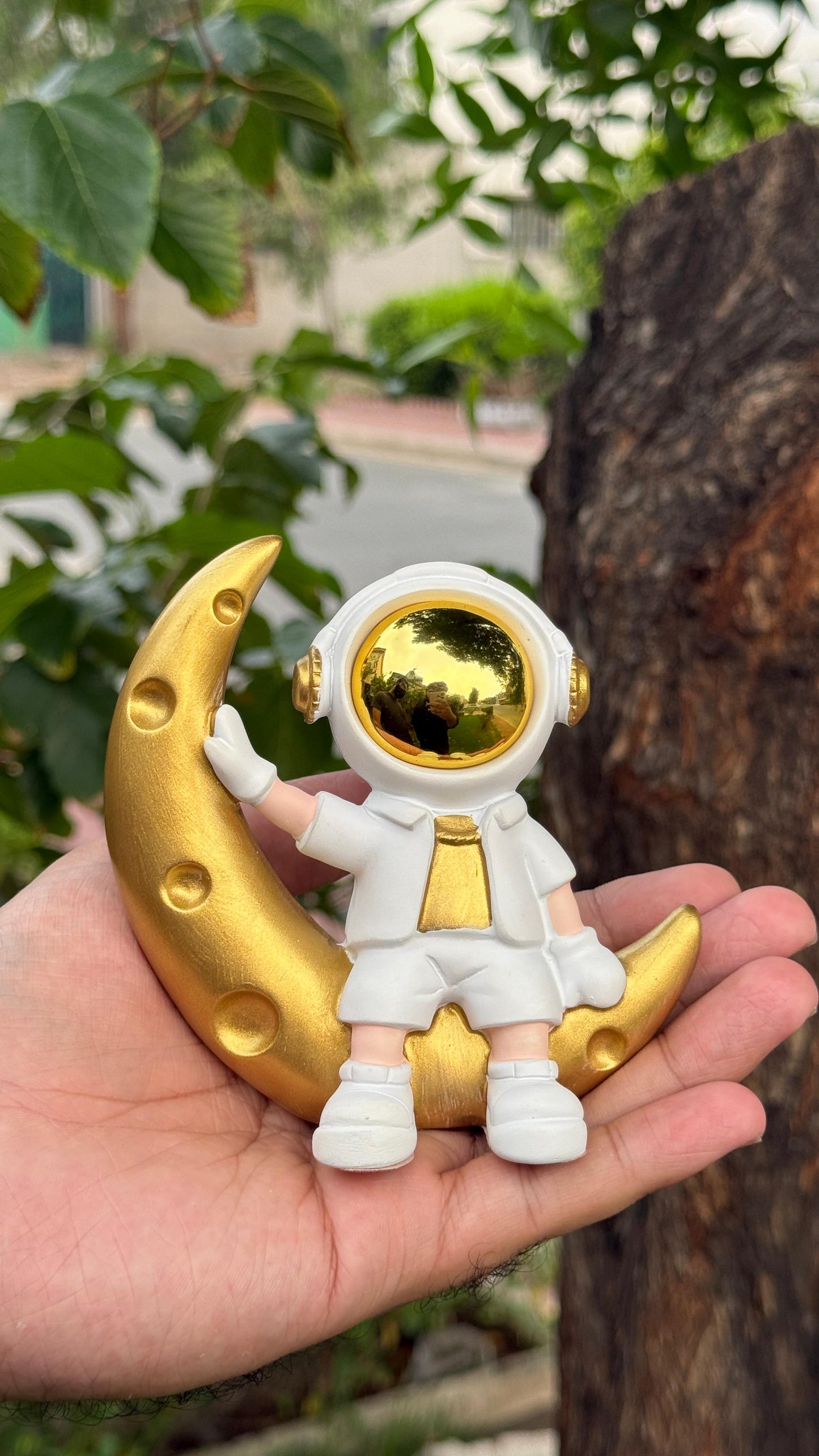 Mini Moon Astronaut Ornament.